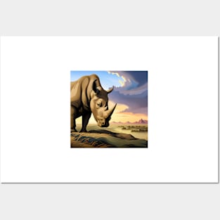 Rhinoceros Art Print Posters and Art